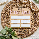 My First Year Monthly Milestone Sign
