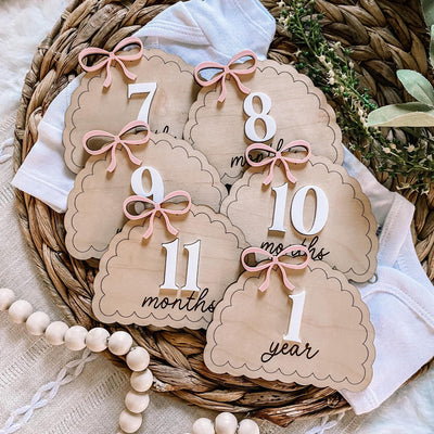 Dainty Bow Monthly Milestone Set