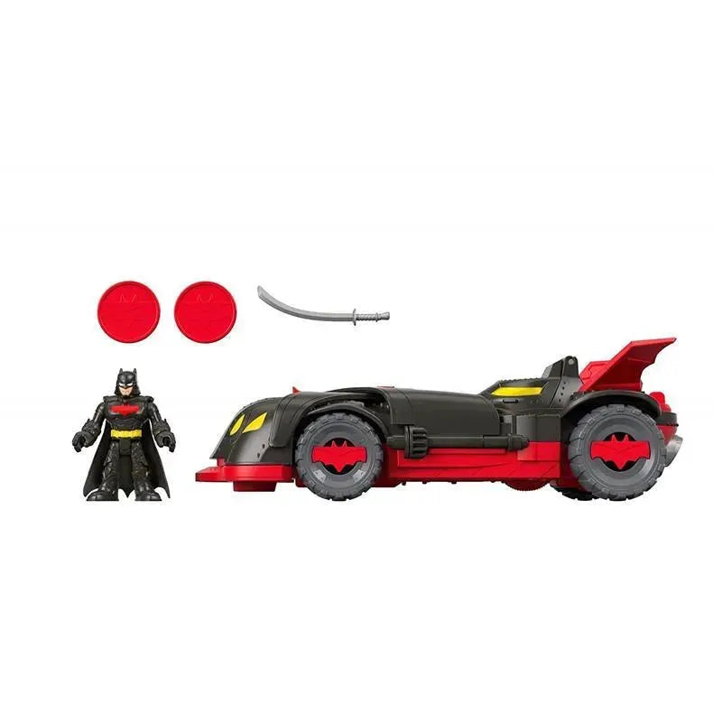 Imaginext DC Super Friends, Ninja Armor Batmobile, Black/Red Image 11