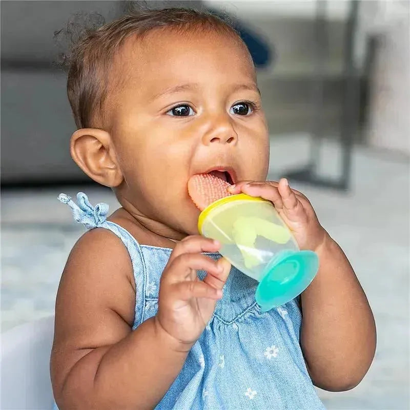 Infantino - 3-in-1 Teether, Taste & Take-Along Teethers, Combo Strawberry & Orange Image 5