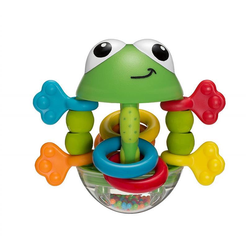 Infantino Flip Flop Frog Rattle, Multicolor Image 1