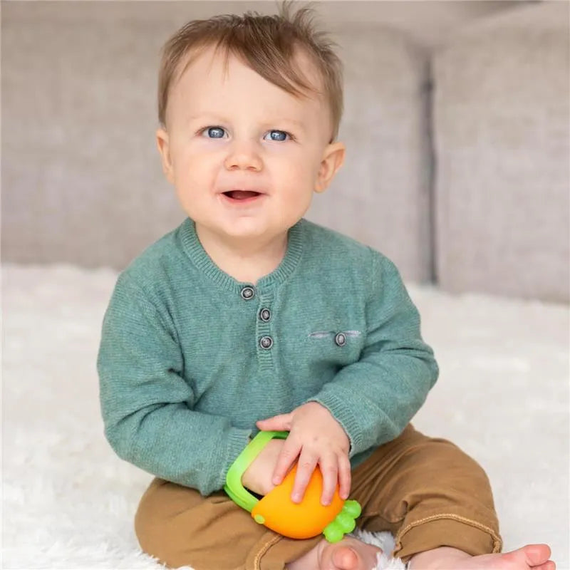 Infantino - Handy Dandy Teething Miitt, Carrot Image 4