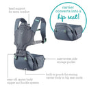 Infantino - Hip Rider Plus 5-In-1 Hip Seat Carrier Image 6