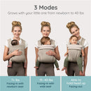 Infantino Honey Blossom Airy Baby Carrier - Moon Beam Image 2