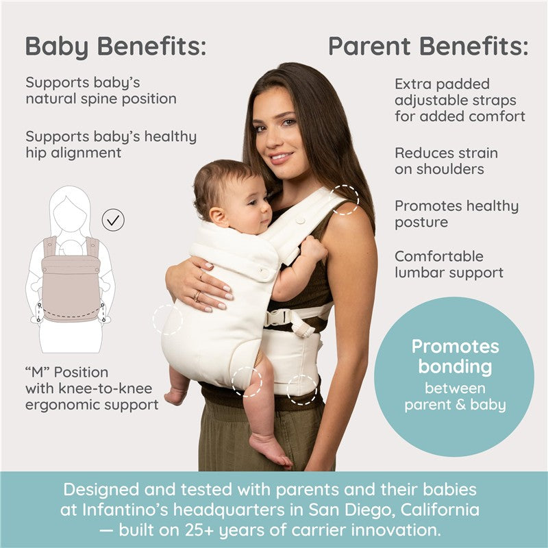 Infantino Honey Blossom Baby Carrier - Vanilla Bloom Image 6