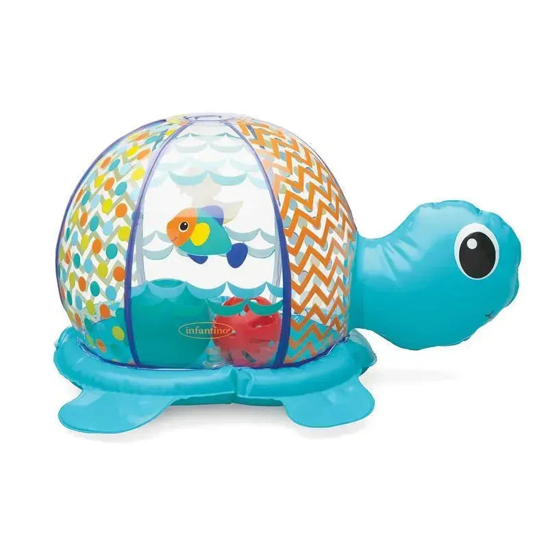 Infantino Inflatable Bubble Turtle, Blue Image 1