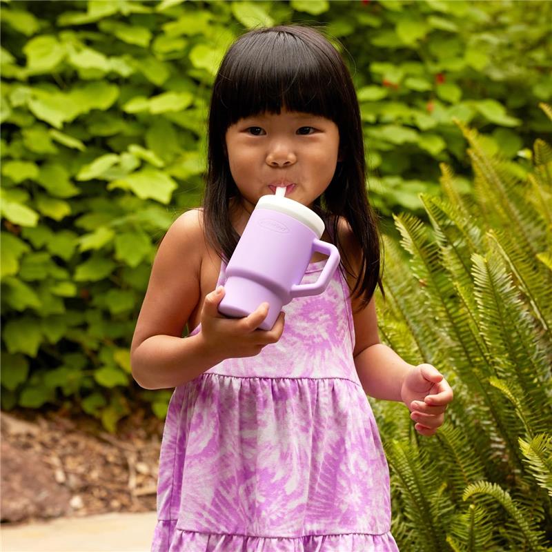 Infantino - My 1St Tumbler - Soft Silicone 9 Oz, Lilac Image 7