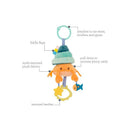 Infantino Pull & Shake Jittery Pal - Cricket the Crab Image 5