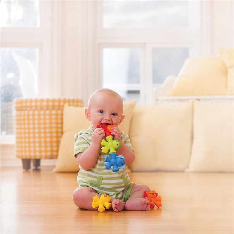 Infantino S16 Snap & Pop Pals Sensory, Multicolor Image 3