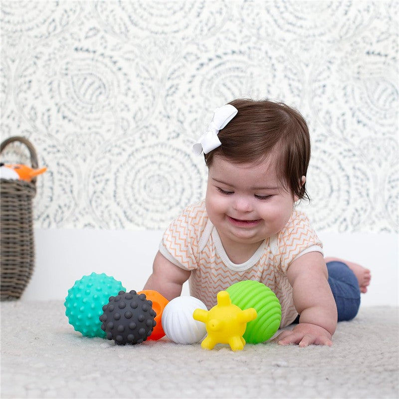 Infantino Textured Multi Ball Set, Multicolor Image 2