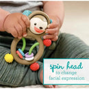 Infantino - Wee Wild Ones - Busy Lil' Sensory Rattle, Monkey Image 3