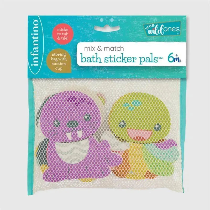 Infantino - Wee Wild Ones Mix & Match Bath Sticker Pals Image 2