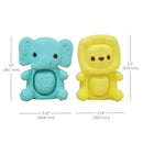 Infantino - Wee Wild Ones - Teethimal Pop Pals, Elephant/Lion Image 3