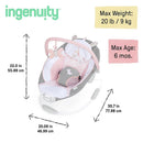 Ingenuity - Soothing Baby Bouncer Infant Seat with Vibrations Image 3