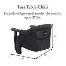 Inglesina Fast Table Chair - Black Image 3