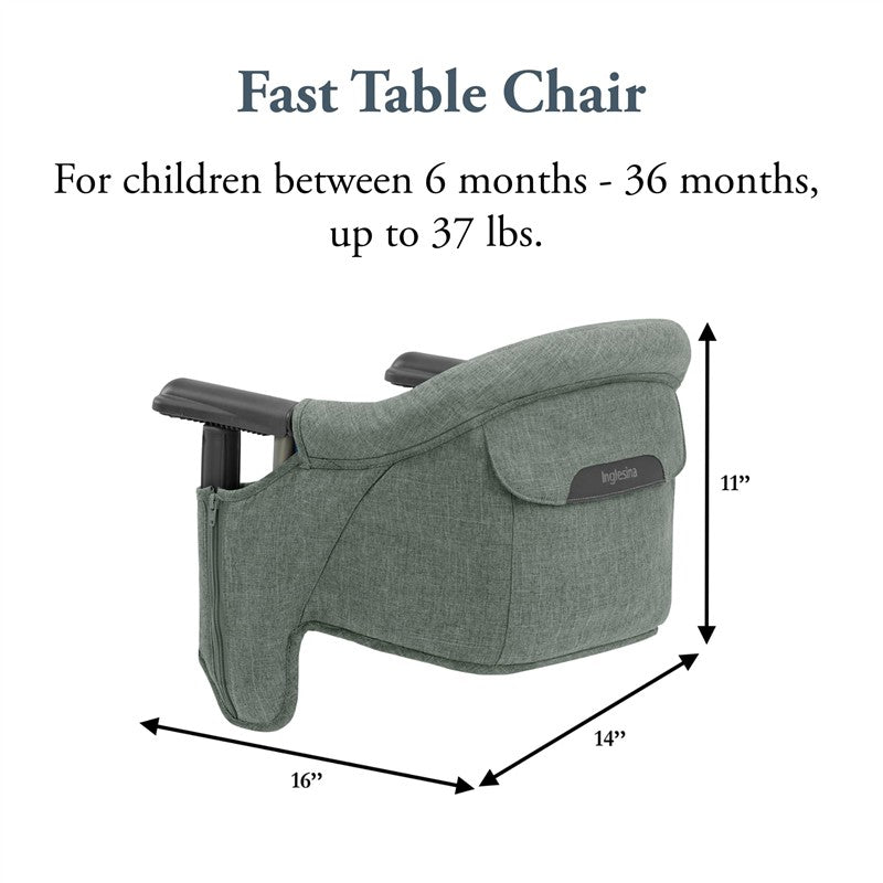 Inglesina Fast Table Chair - Pine Green Melange Image 3