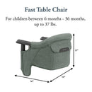 Inglesina Fast Table Chair - Pine Green Melange Image 3