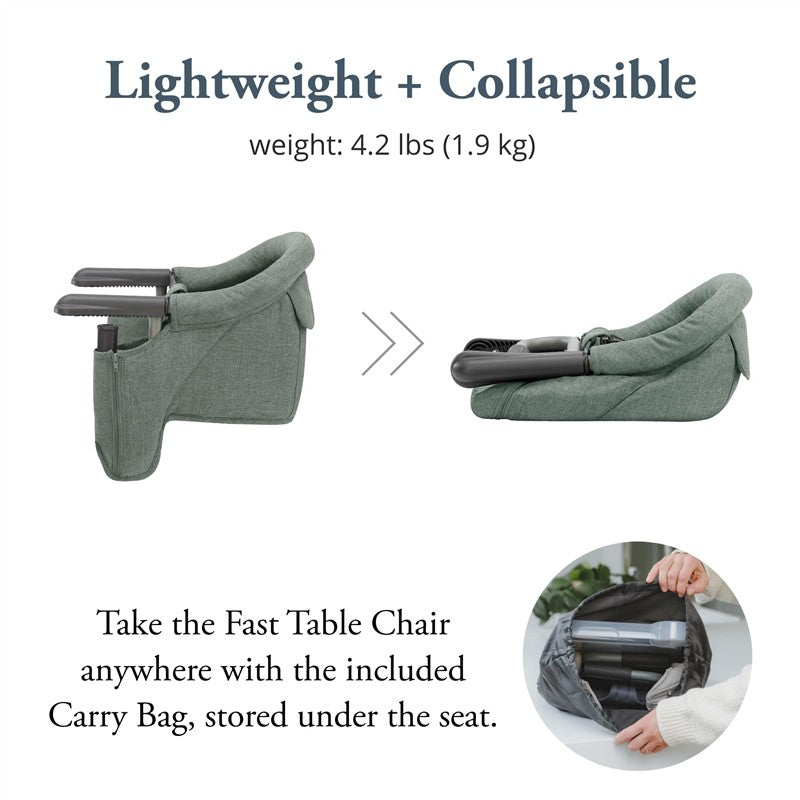 Inglesina Fast Table Chair - Pine Green Melange Image 4