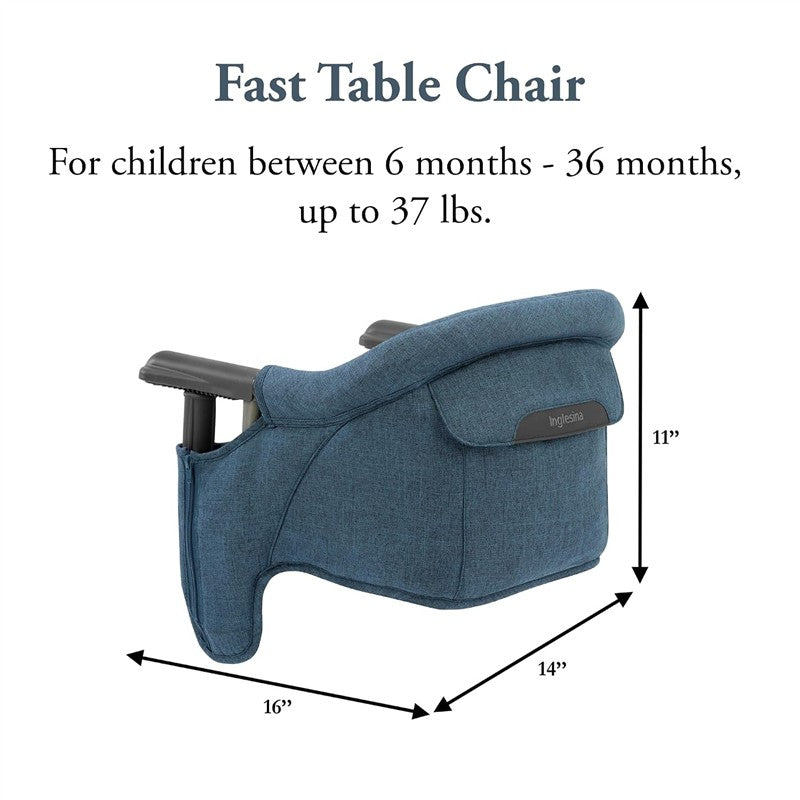 Inglesina Fast Table Chair - Slate Blue Melange Image 3