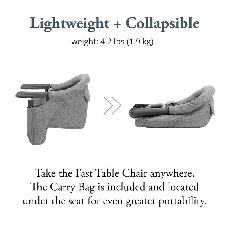 Inglesina Fast Table Chair - Stone Gray Melange Image 4