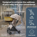 Inglesina - Quid³ Compact Lightweight Stroller, Lunar Beige Image 6