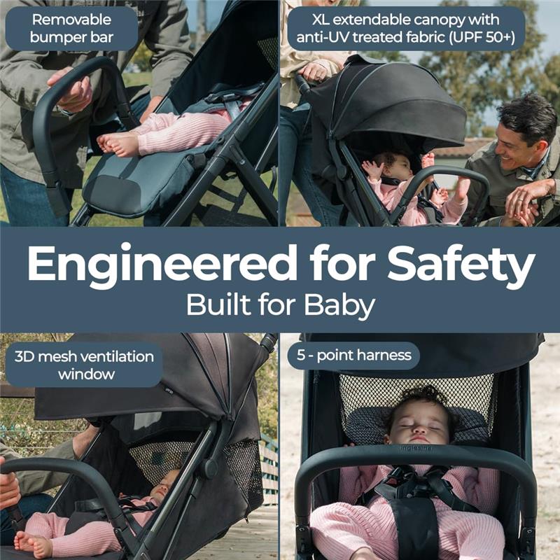 Inglesina - Quid³ Compact Lightweight Stroller - Planet Green Image 9