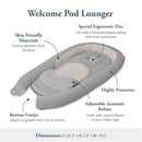Inglesina Welcome Pod Lounger - Harmony Gray Image 3