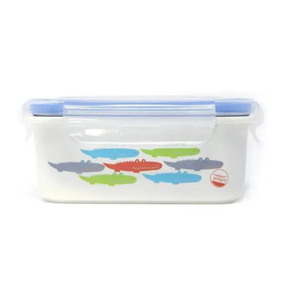 Innobaby - Keepin' Fresh Stainless Bento Snack or Lunch Box, 16 oz, Alligator Image 1