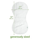Iplay - 3 Pk Muslin Burp Cloths Made From Organic Cotton, Pink Bunny Image 2