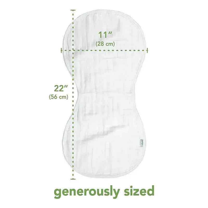 Iplay - 3 Pk Muslin Burp Cloths Made From Organic Cotton, Pink Bunny Image 2