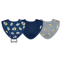 Iplay - 3 Pk Muslin Stay-Dry Teether Bibs, Blue Owl 0/12 Months Image 1