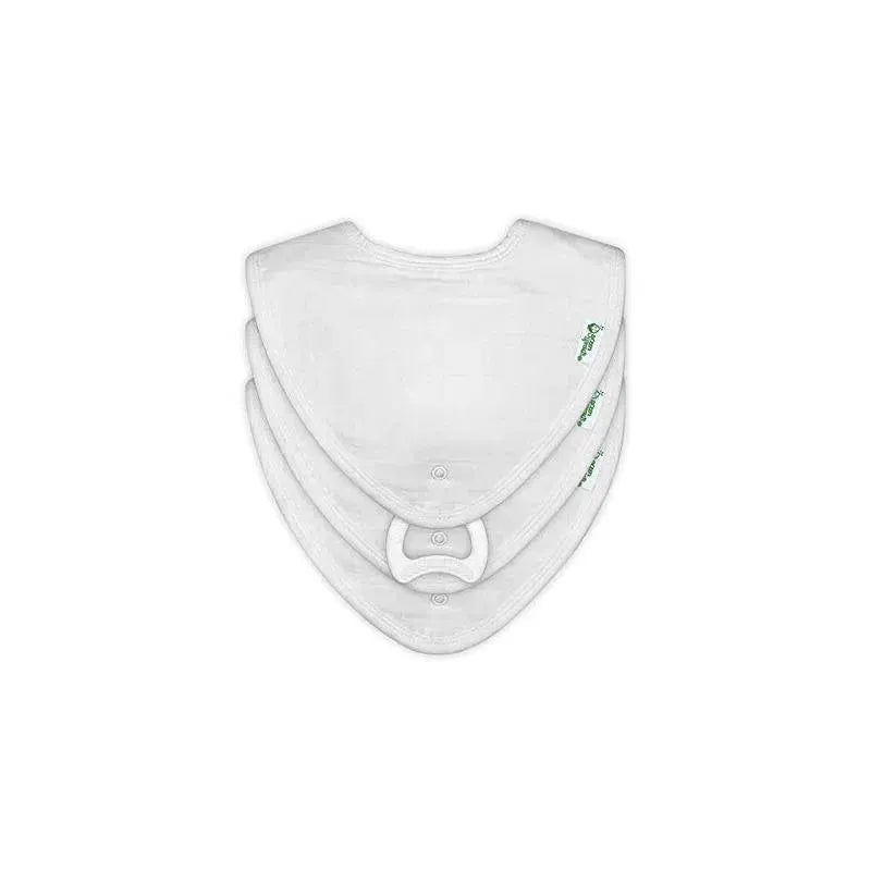 Iplay - 3 Pk Muslin Stay-Dry Teether Bibs, White 0/12 Months Image 2