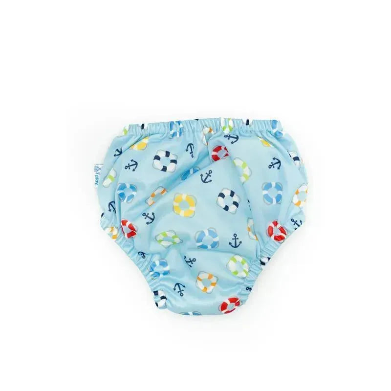 Iplay - Baby Boys Reusable Swim Diaper, Green Fish Image 2