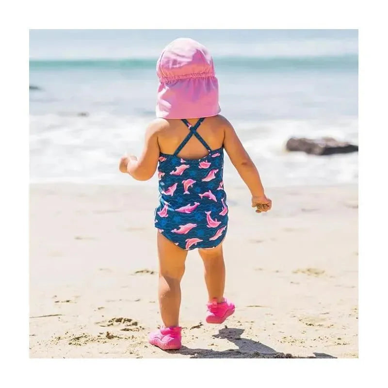 Iplay - Eco Swimsuit With Built-In Swim Diaper, Light Lavender Violets Image 2