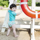 Iplay - Fun Pull-Up Reusable Absorbent Swimsuit Diaper, Light Aqua Sea Friends Image 4