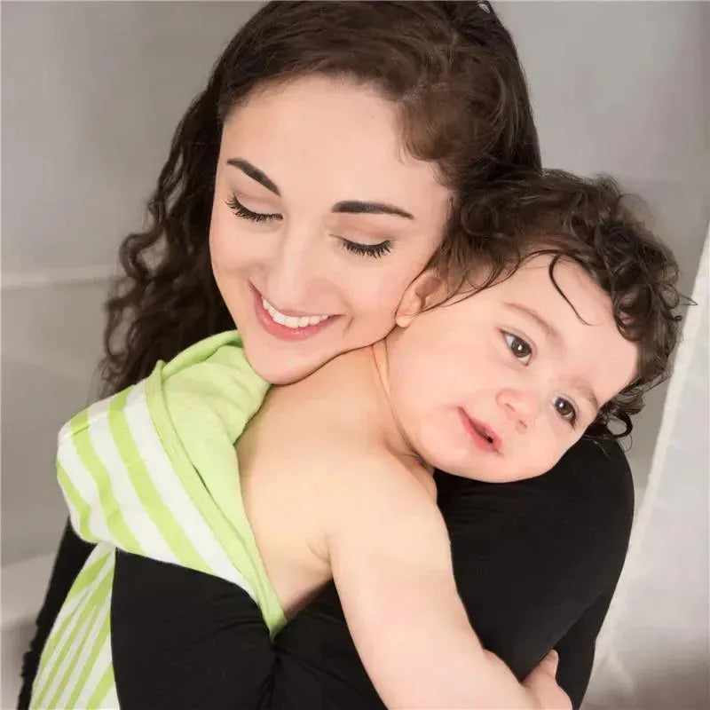 Iplay - Muslin Hooded Towel Made From Organic Cotton, White Image 4