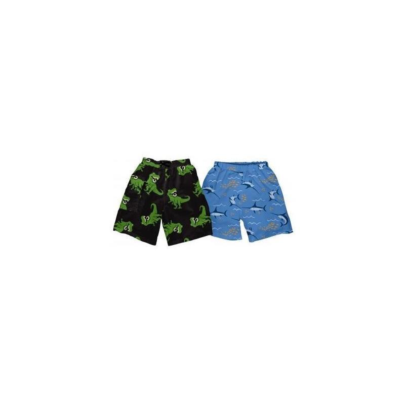 Iplay Print Trunks/Shorts W/Built-In Reusable Absorbent Swim Diape, Size 6M, Assorted Colors Image 1