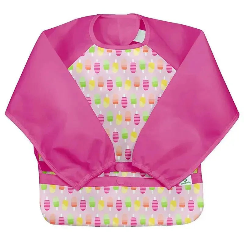 Iplay - Snap & Go Long Sleeve Bib, Pink Popsicles Image 1