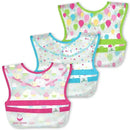 Iplay - Snap & Go Wipe-Off Bibs (3Pk), Pink Cupcakes, 9-18 Months Image 1