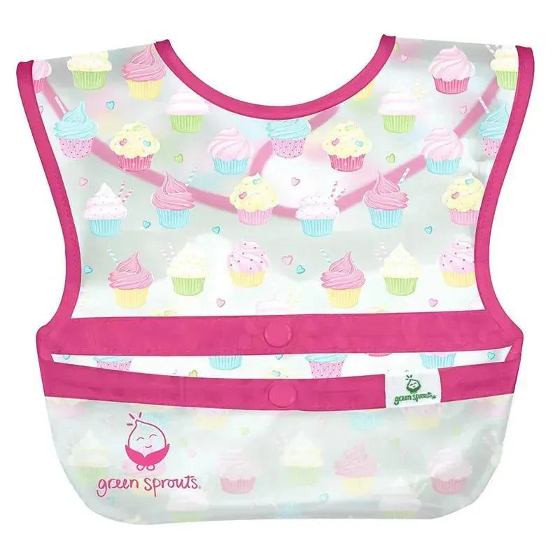 Iplay - Snap & Go Wipe-Off Bibs (3Pk), Pink Cupcakes, 9-18 Months Image 9