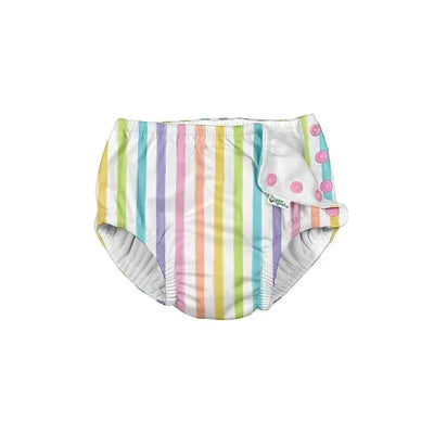 Iplay - Snap Reusable Absorbent Swim Diaper, Rainbow Stripe Image 1