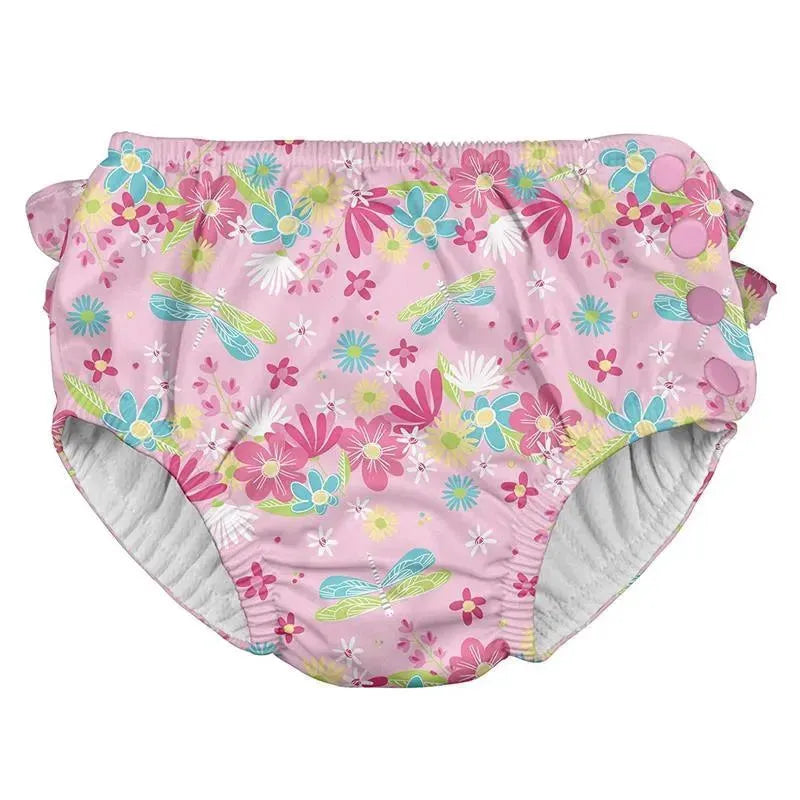 Iplay Snap Reusable Absorbent Swimsuit Diaper - Pink Image 4