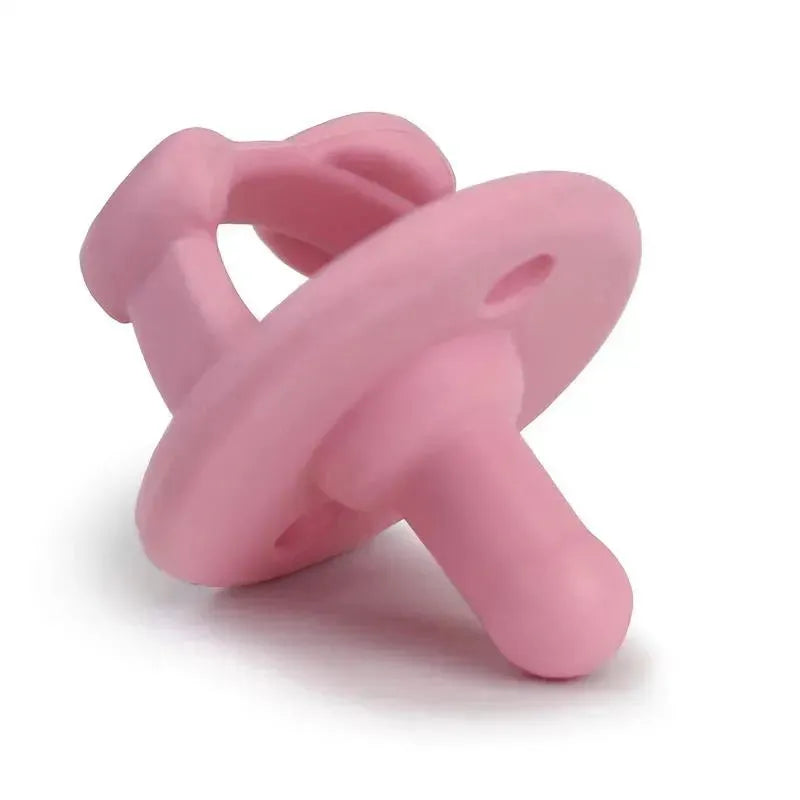 Itzy Ritzy - 2-Pack Silicone Pacifiers - Bow (Light Pink/Dark Pink) Image 2
