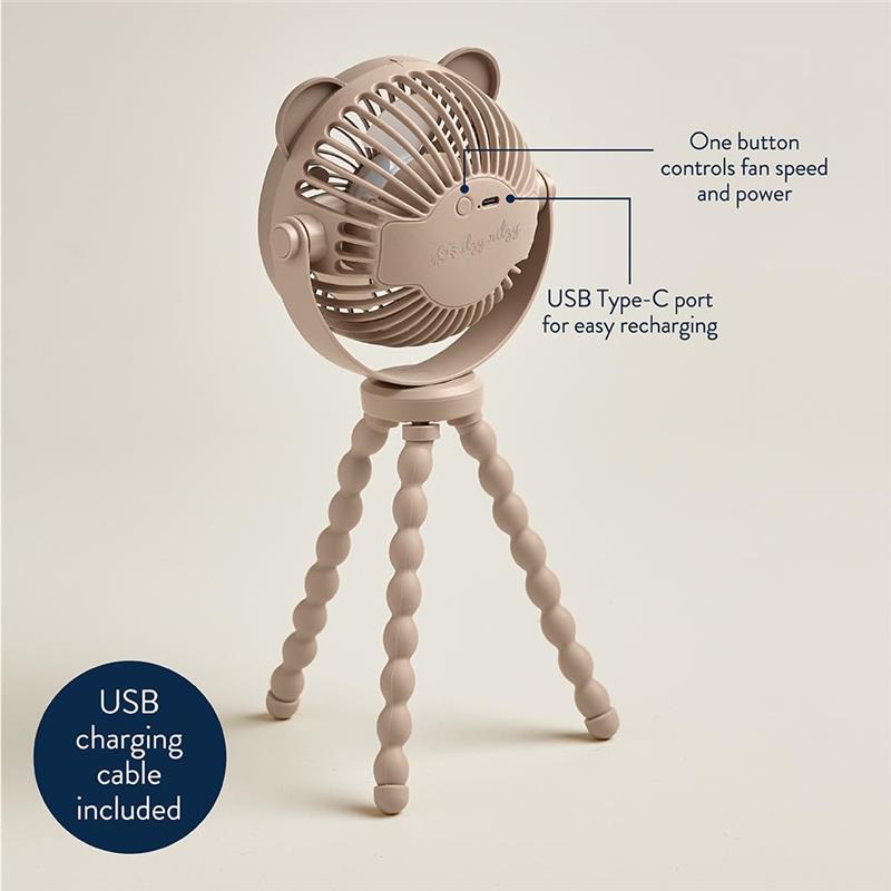 Itzy Ritzy - 3 Speed Stroller Fan Bear Image 6