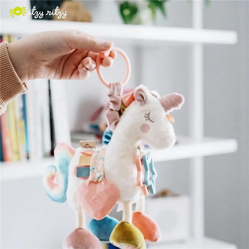 Itzy Ritzy Link & Love™ Activity Plush with Teether - Unicorn Image 8