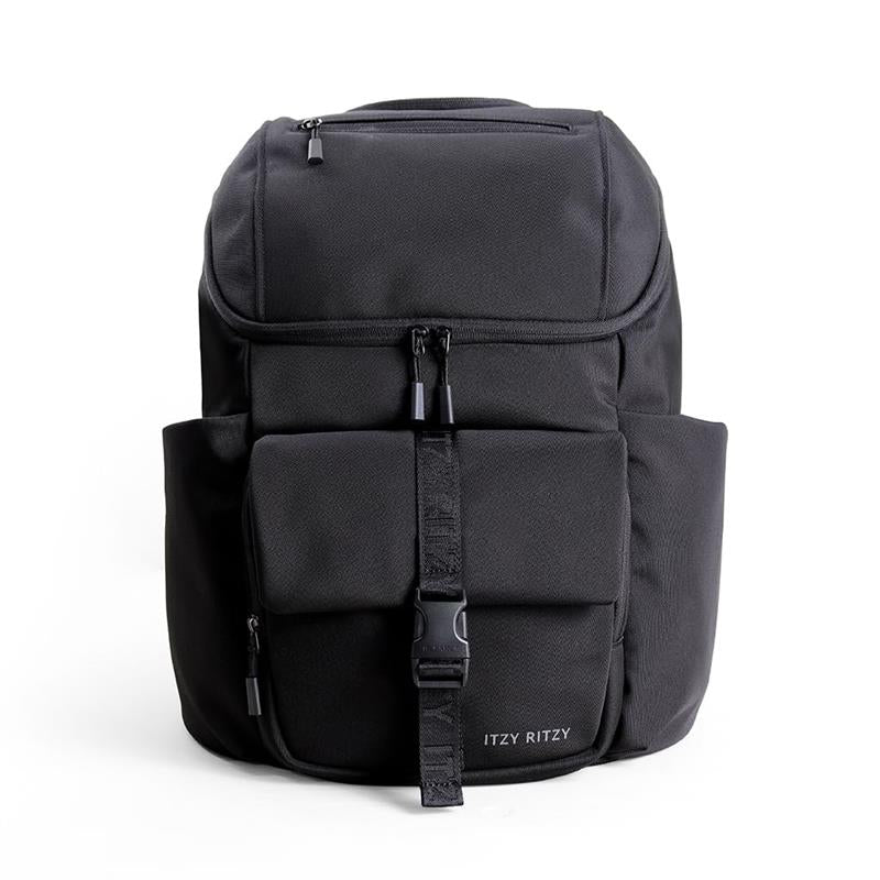 Itzy Ritzy - Belong Bucket Backpack™ Modern Unisex Backpack Black Image 1
