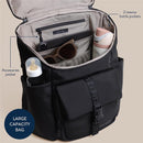 Itzy Ritzy - Belong Bucket Backpack™ Modern Unisex Backpack Black Image 6