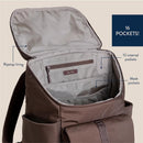 Itzy Ritzy - Belong Bucket Backpack™ Modern Unisex Backpack, Mocha Image 4