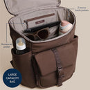 Itzy Ritzy - Belong Bucket Backpack™ Modern Unisex Backpack, Mocha Image 7