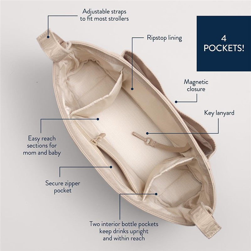 Itzy Ritzy Belong Carry-All Caddy - Toast Image 5